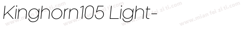 Kinghorn105 Light字体转换